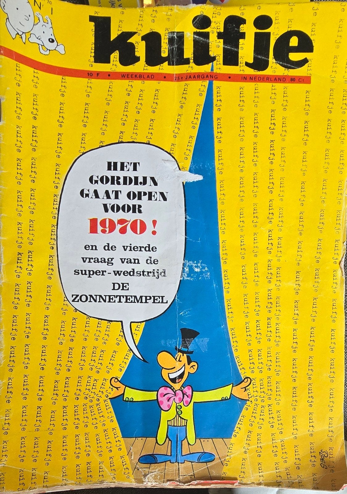 Kuifje Weekblad Jaargang 25 (1970), Boeken, Ophalen of Verzenden, Gelezen, Overige typen