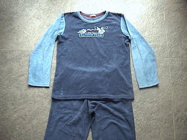 HEMA blauwe pyama voor jongen met opdruk racing team reace, Kinderen en Baby's, Kinderkleding | Maat 152, Nacht- of Onderkleding