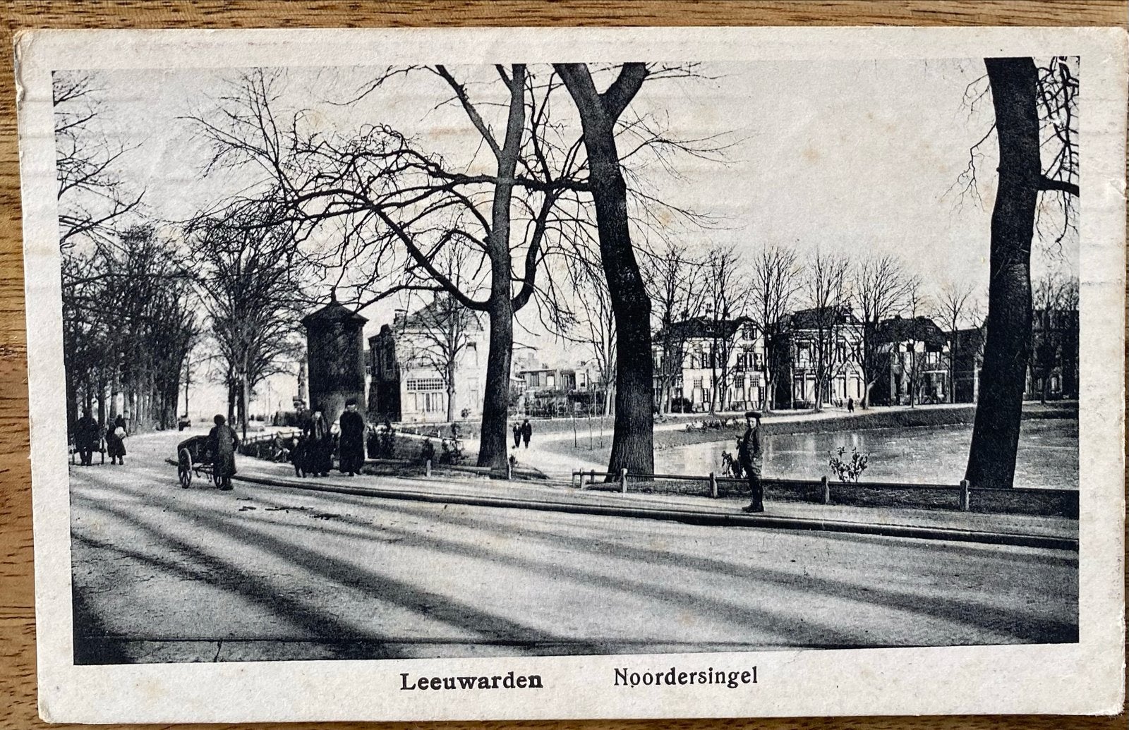 Oude Ansichtkaart Leeuwarden Noordersingel, Verzamelen, Ophalen of Verzenden, Voor 1920, Gelopen, Friesland