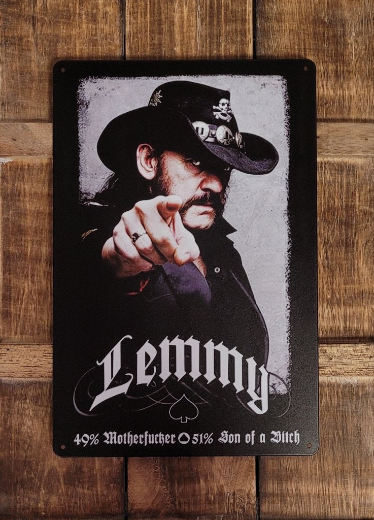 Lemmy Motorhead Fucker reclamebord van metaal wandbord deco, Info@deconoord.nl, Deco Noord, Nieuw, Ophalen of Verzenden