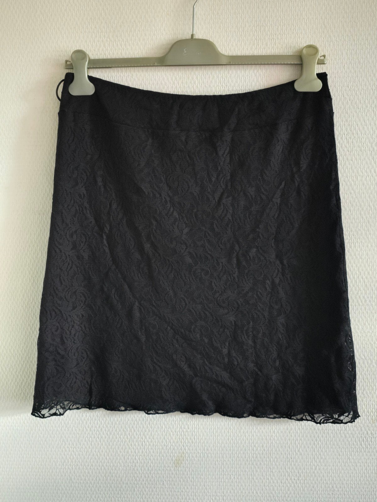 Promiss Zwarte kanten rok maat L, Kleding | Dames, Rokken, Maat 38/40 (M), Promiss, Zwart, Ophalen of Verzenden