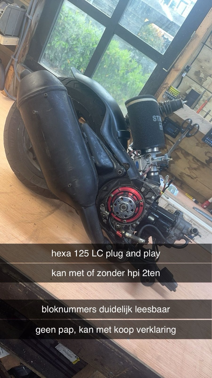 hexagon 125cc lc, Ophalen of Verzenden, Zo goed als nieuw, Tweetakt, Overige modellen