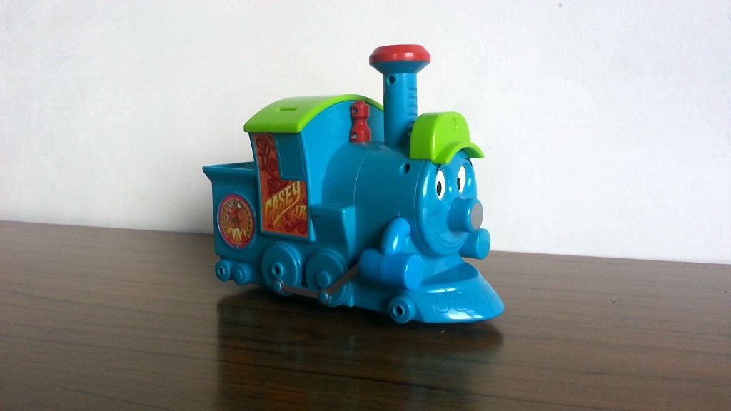 Thomas vriend - Casey Jr blauwe locomotief - trein beweegt!, Ophalen of Verzenden, Gebruikt