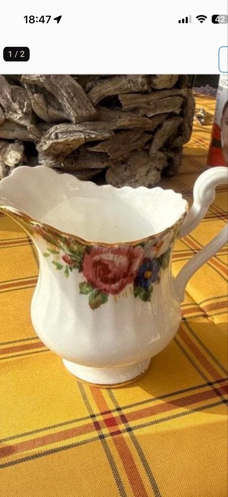 Antieke Paragon Fine Bone China Melkkan - Made in England, Ophalen
