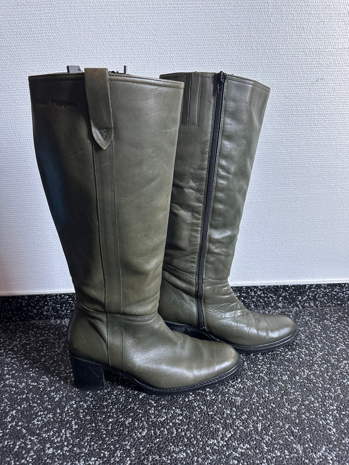 Hush Puppies laarzen, groen, maat 38 In goede staat, Ophalen of Verzenden, Zo goed als nieuw, Groen