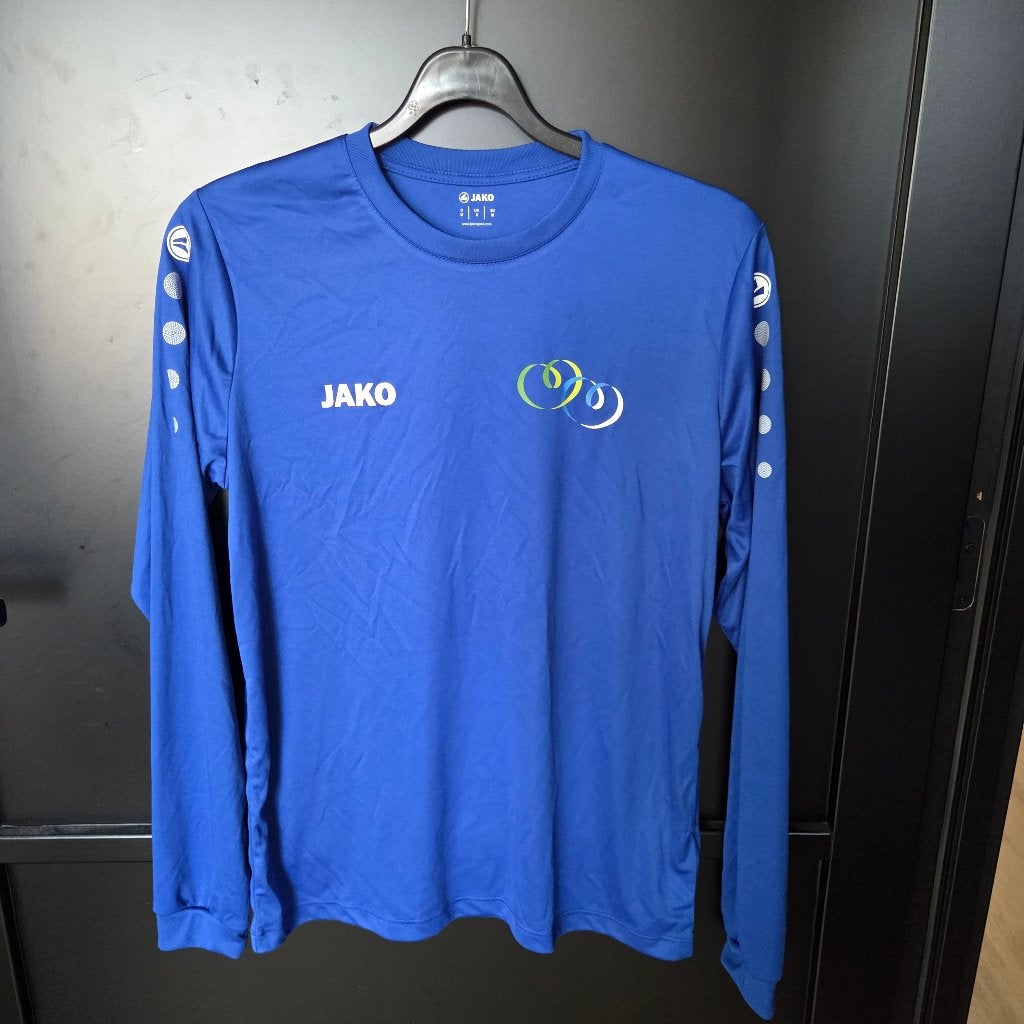 Blauw JAKO sportshirt lange mouw – maat M – nieuw, Kleding | Heren, Nieuw, Ophalen of Verzenden, Jako, Algemeen