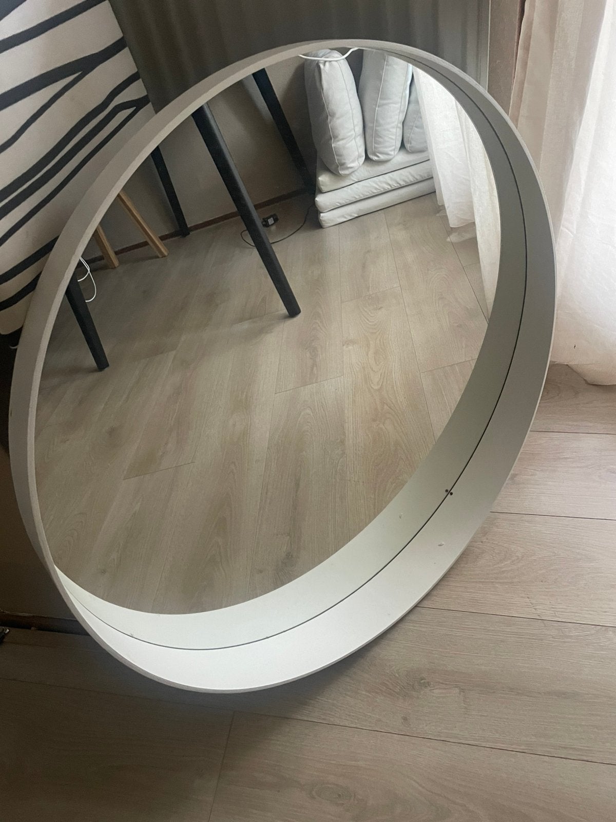 Ronde spiegel 80cm, Ophalen, Rond, Zo goed als nieuw, 75 tot 100 cm