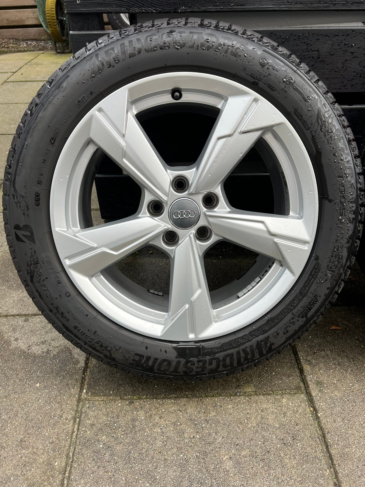 Originele Audi 18inch velgen 255/55/18 Zomerbanden A-merk, Ophalen, 18 inch, 255 mm, Zomerbanden