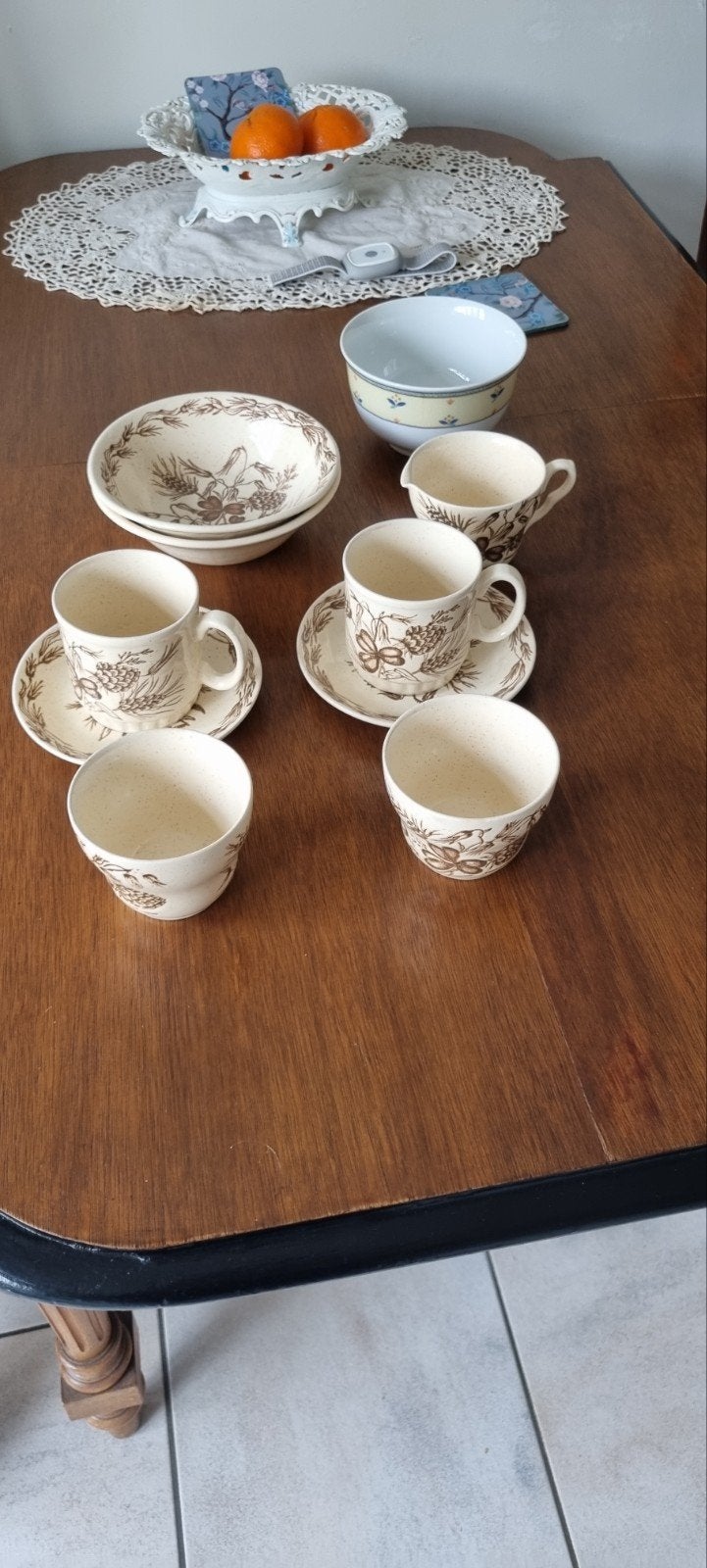 laatste antieke lotje servies mooi en gaaf, Antiek en Kunst, Ophalen of Verzenden