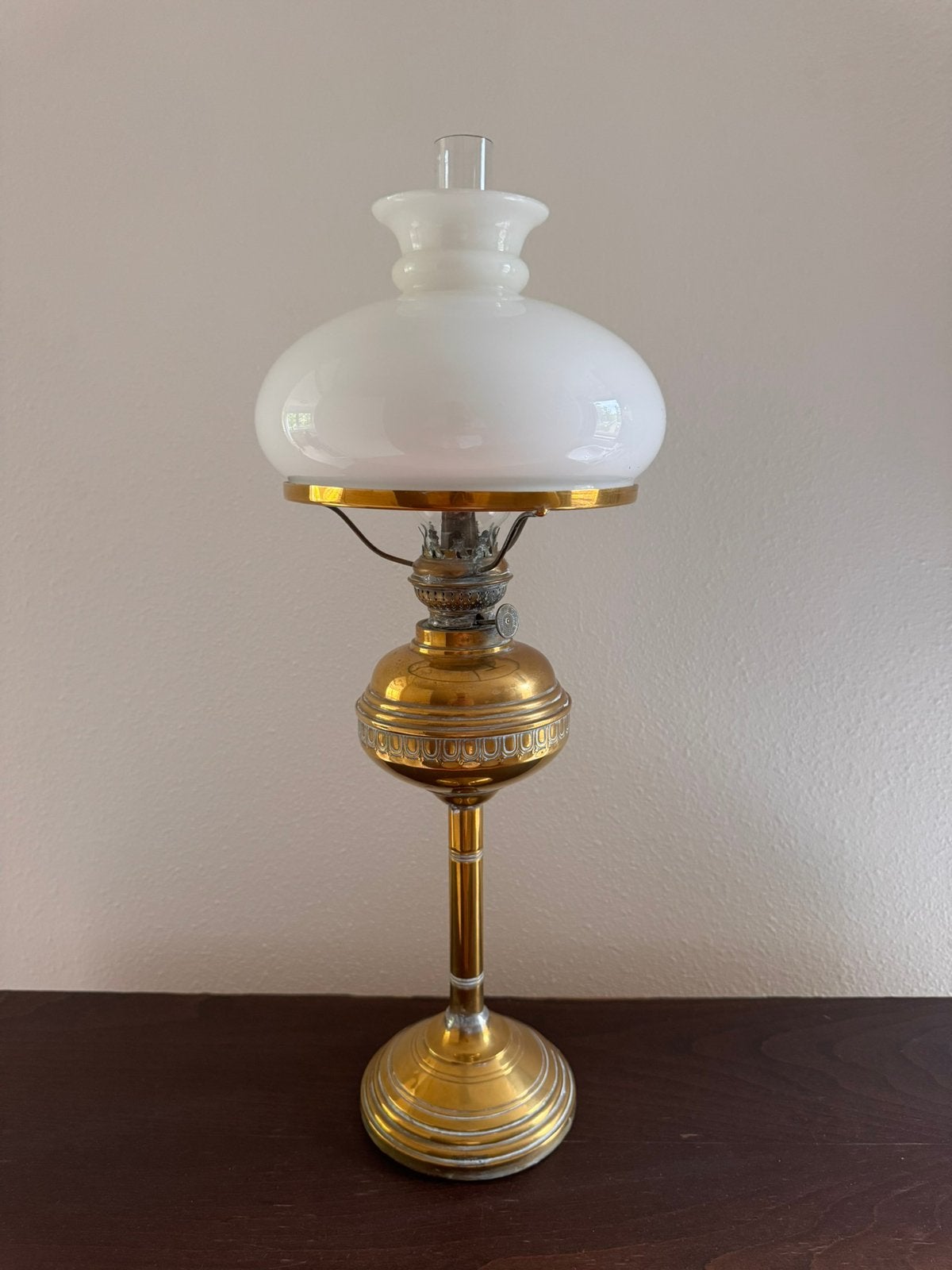 Antieke olielamp, Ophalen