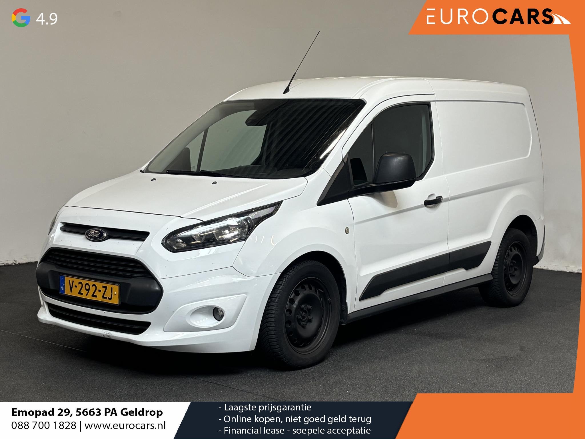 Ford Transit Connect 1.6 TDCI L1 Trend Motorlampje / Engine, Stof, Wit, 1560 cc, Ford