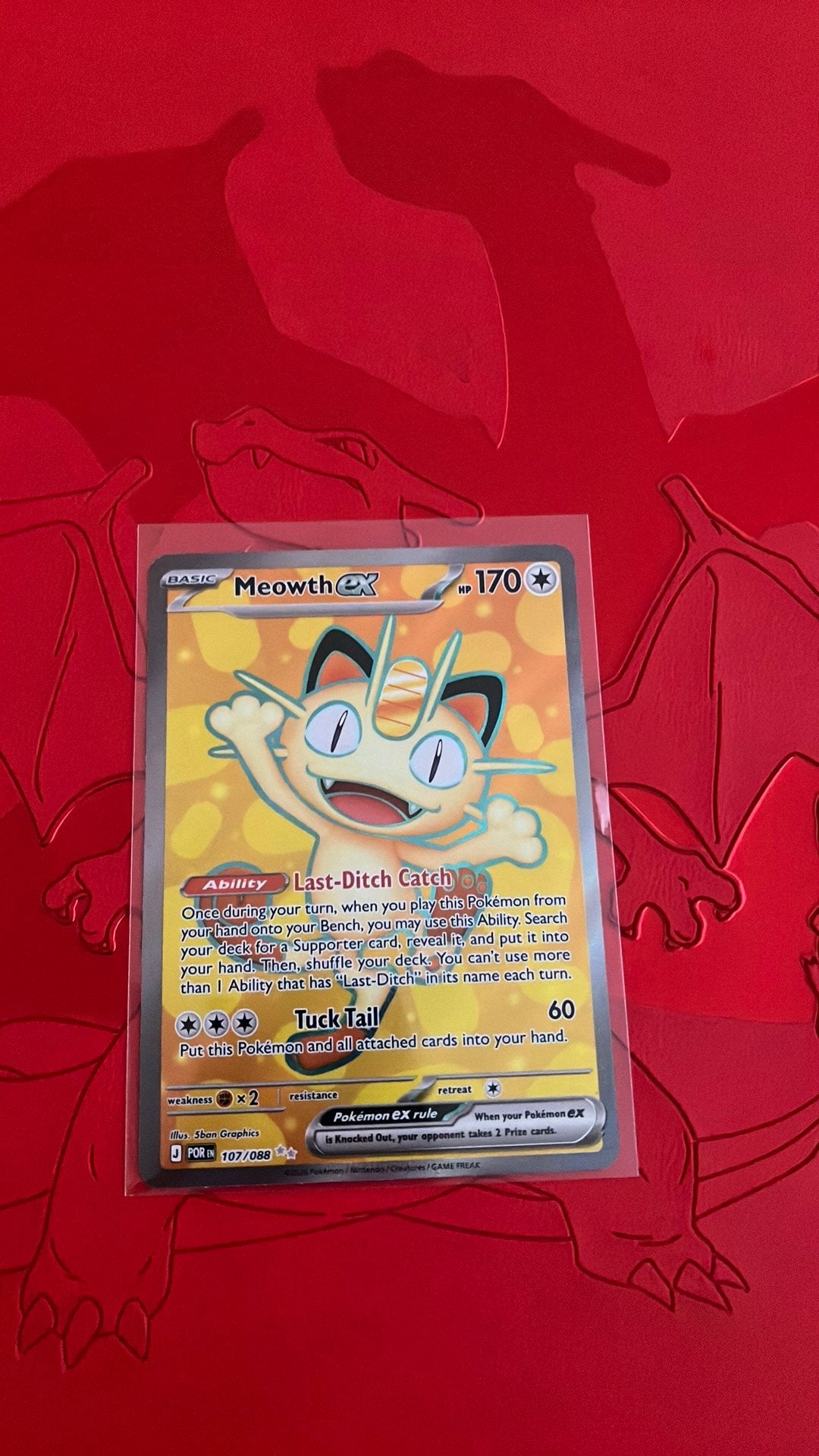 POKEMON MEOWTH EX PERFECT ORDER, Ophalen, Zo goed als nieuw