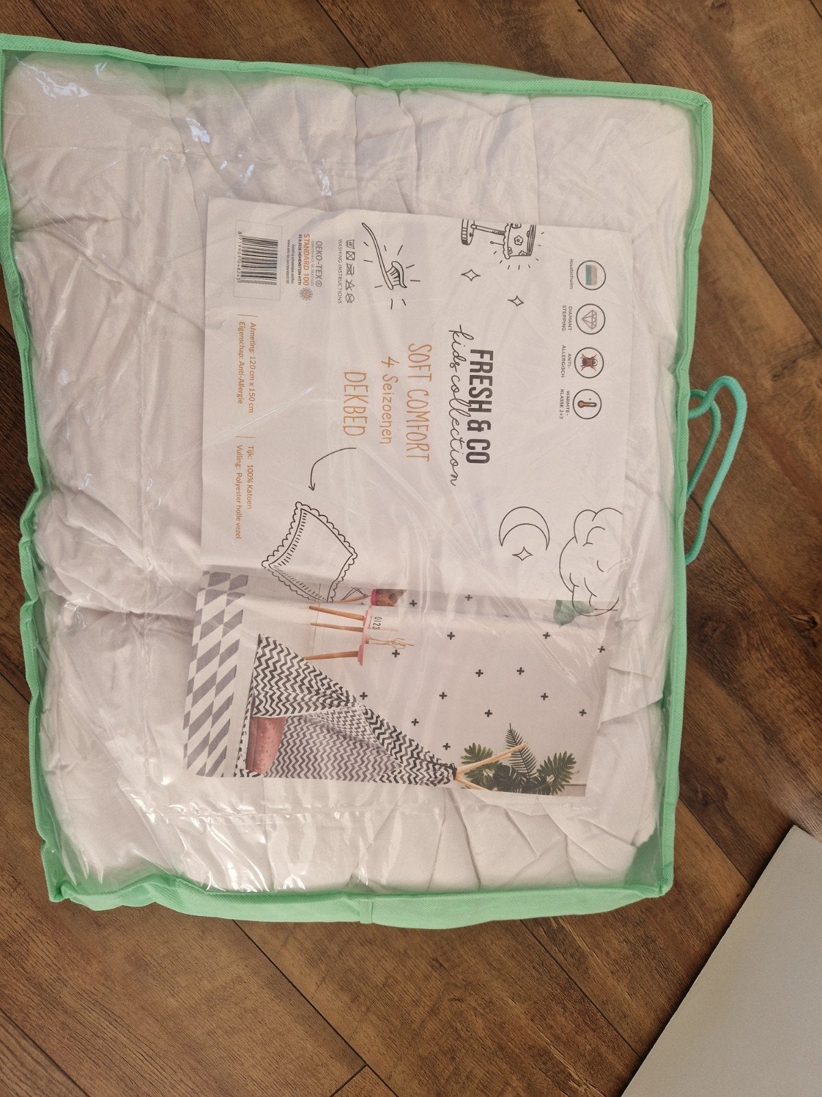 Fresh & Co 4-seizoenen dekbed - Anti-allergie, Huis en Inrichting, Ophalen, Anti-allergisch, Eenpersoons, Wit