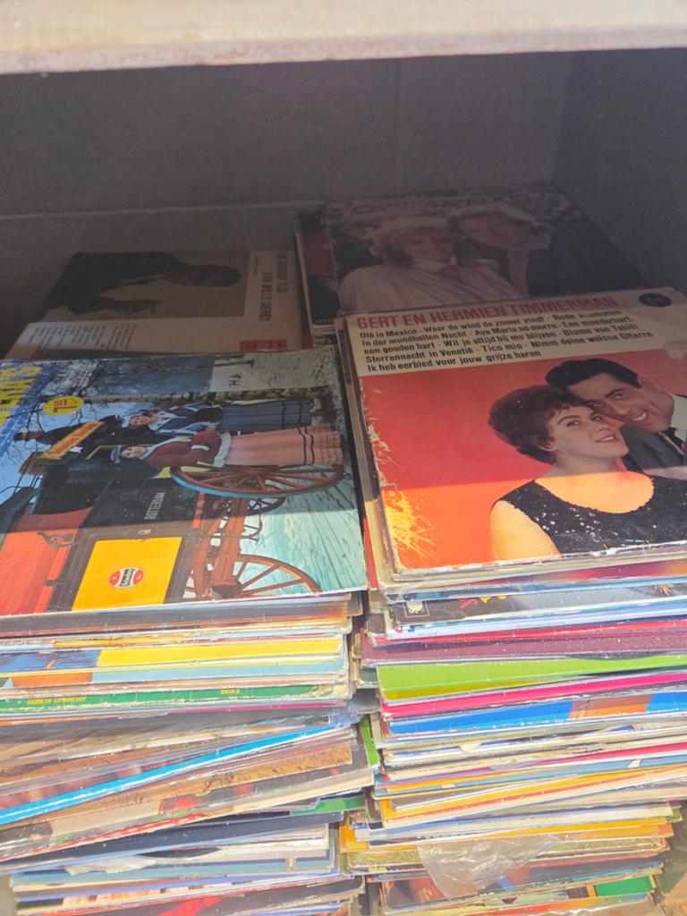 Paar honderd lp's, Ophalen, Gebruikt, 12 inch