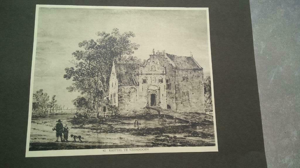 42 / Ijzendoorn/ Yzendoorn   het Kasteel Lichtdruk 1922, Antiek en Kunst, Ophalen of Verzenden
