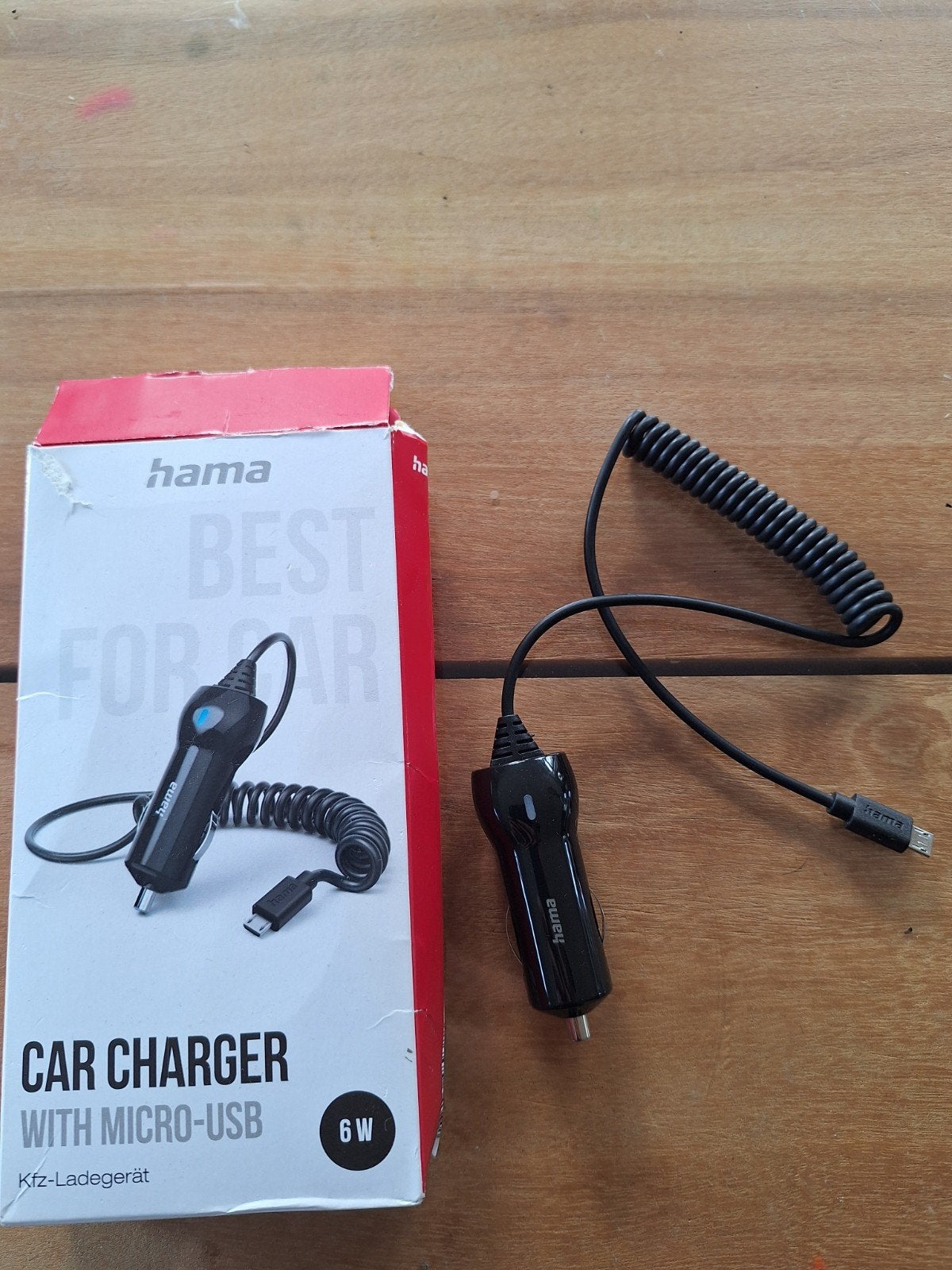 Hama autolader met micro-USB - 6W, Ophalen of Verzenden