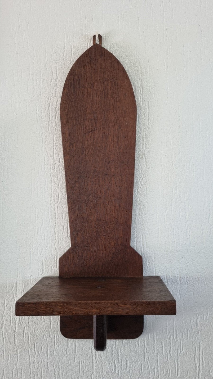 Oude eikenhouten wandconsole / wandplank, Ophalen of Verzenden