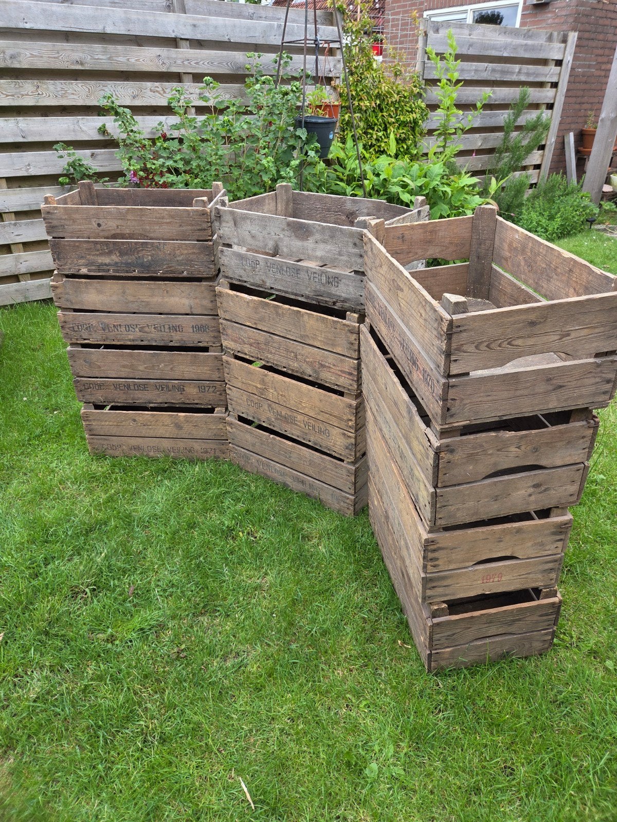 Houten fruitkisten - set van 12, Huis en Inrichting, Ophalen, Minder dan 50 cm, Minder dan 50 cm