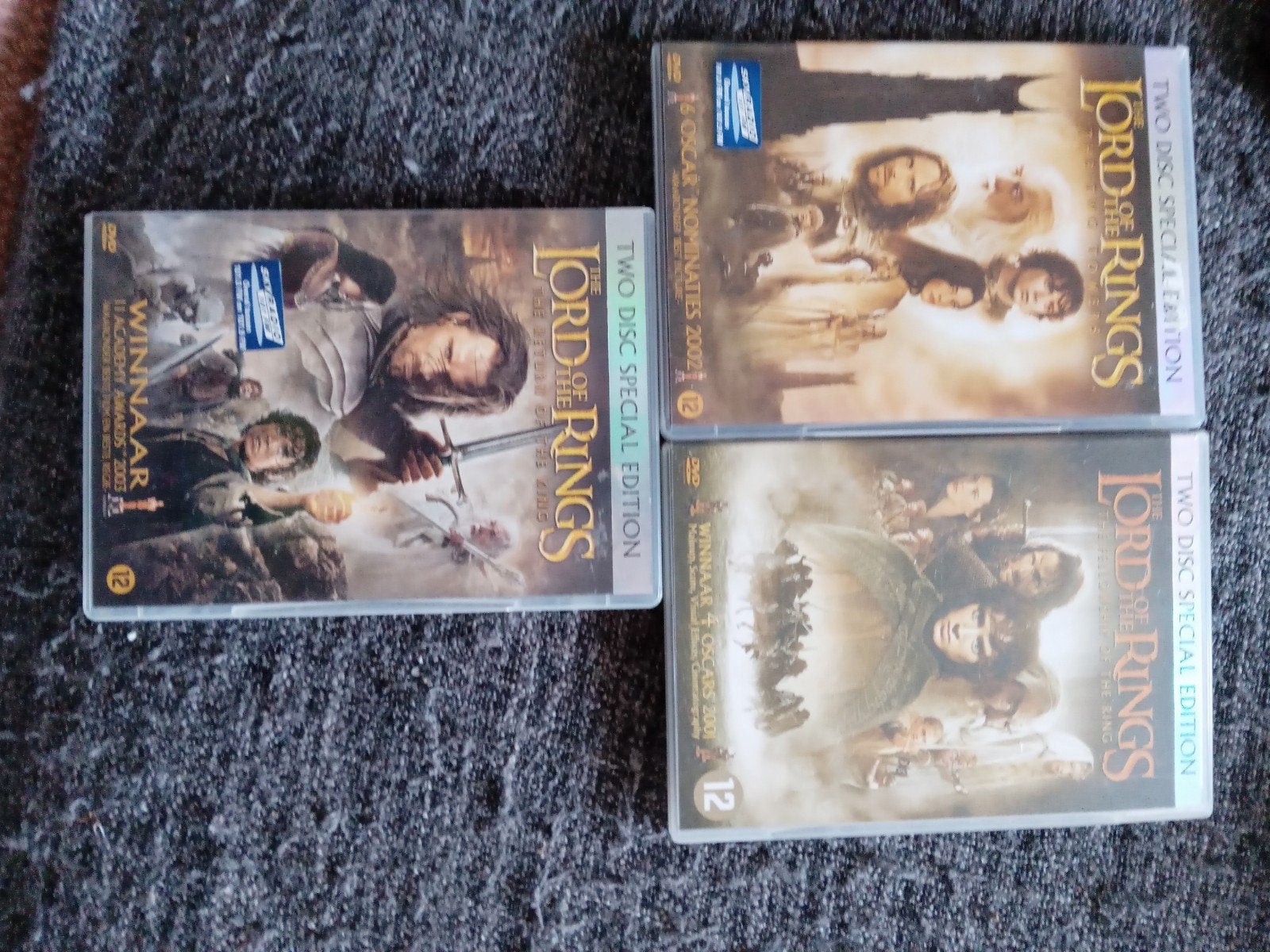 3 dvds the lord of the rings, Verzamelen, Ophalen, Gebruikt, Overige typen