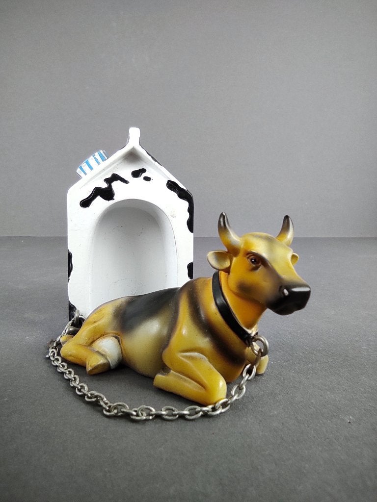 CowParade / Cow Parade Koe "Cowguard" SMALL (zeldzaam), Ophalen of Verzenden, Beeld, Meerkleurig, Handgemaakt