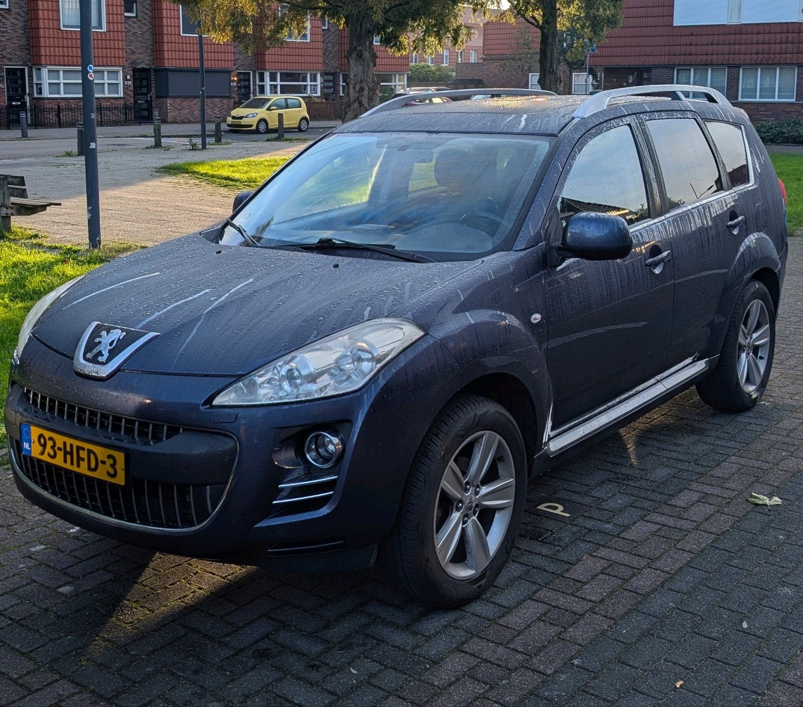 Peugeot 4007 2.4 16V 4WD 7P CVT 2008 Blauw, Auto's, Automaat, 1651 kg, 4 cilinders, Blauw