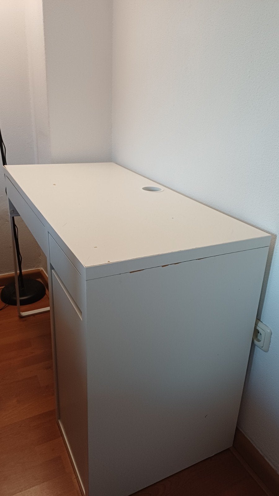 IKEA Bureau met lades - Wit, Huis en Inrichting, Ophalen, Gebruikt, Met lades, IKEA
