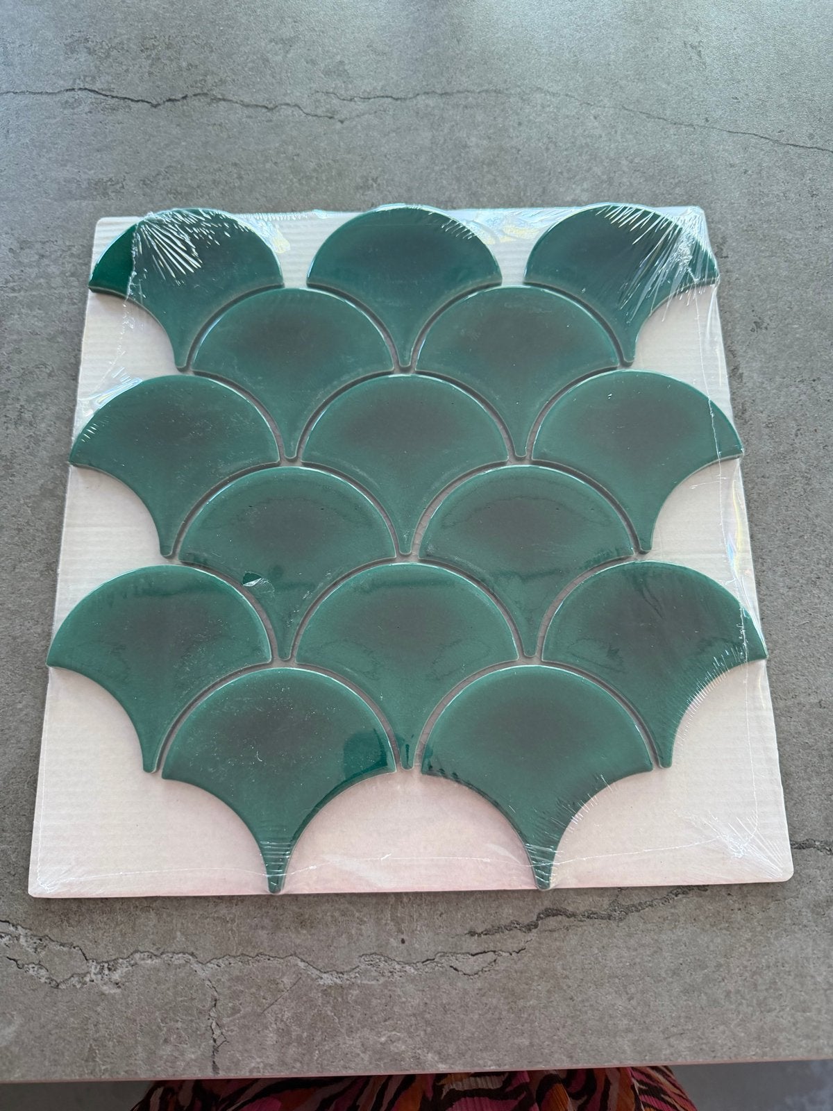 Keramische Visschub Tegels Donkergroen (25,9x27,3 cm), Ophalen, Nieuw, 20 tot 40 cm, Minder dan 5 m²