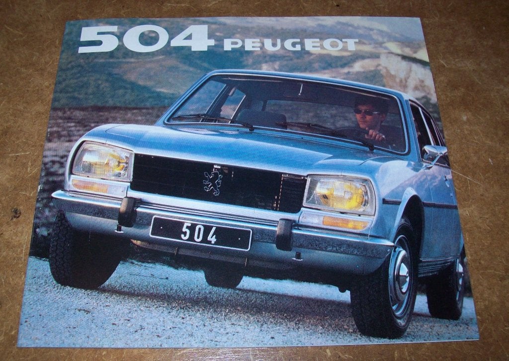 brochure Peugeot 504  1981, Ophalen of Verzenden, Zo goed als nieuw, Peugeot