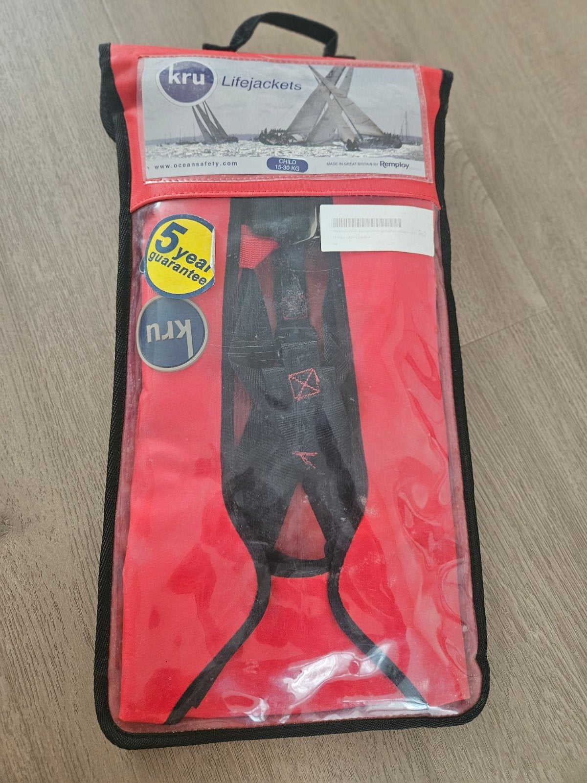 KRU Reddingsvest Kind 15-30kg - Automatisch Opblaasbaar, Ophalen of Verzenden, Zo goed als nieuw, Overige typen