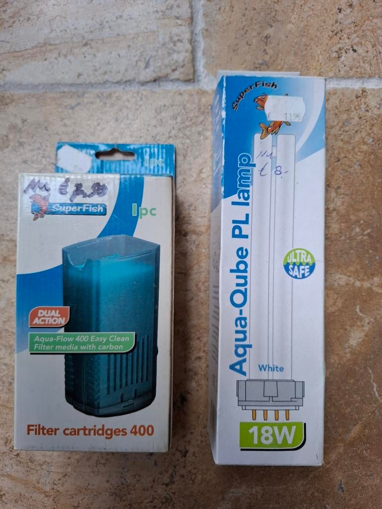 Nieuwe aquarium spullen lampen filtermateriaal bruissteen, Ophalen of Verzenden, Nieuw, Verlichting of Verwarming