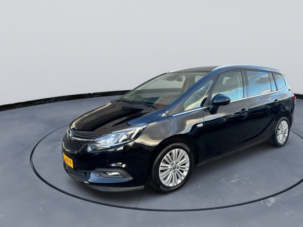 Opel Zafira 1.4 T Cosmo | 3 MND GAR | NAVI | CLIMA |TREKHAAK, Auto's, Opel, Gebruikt, 4 cilinders, Leder en Stof, Zwart