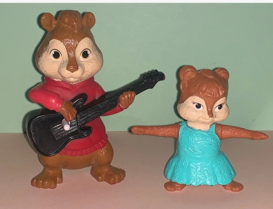 Alvin & the Chipmunks Figuren - Alvin en Brittany, Ophalen of Verzenden, Gebruikt