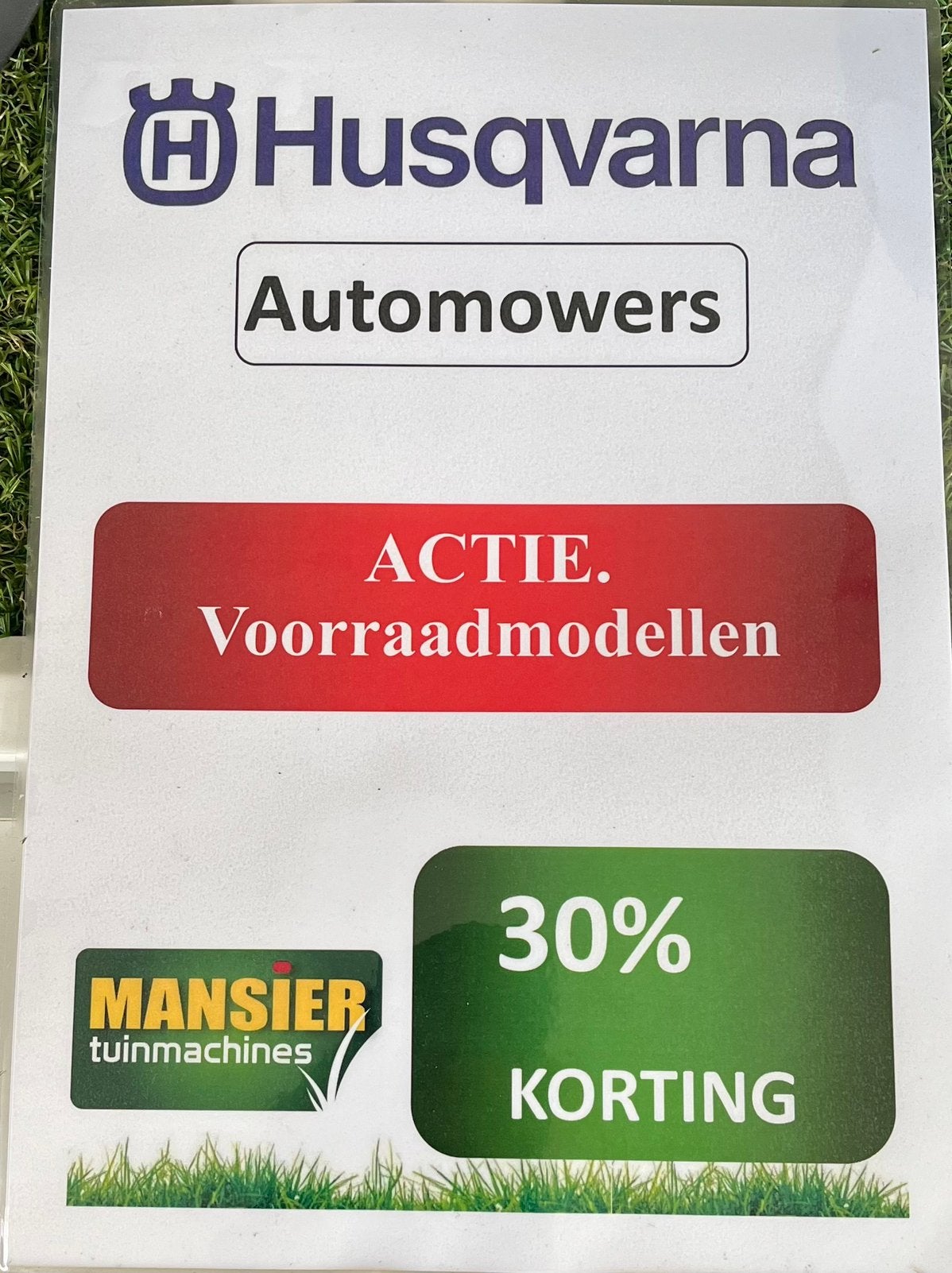 Husqvarna Automowers 30-50% KORTING OP VOORRAADMODELLEN!!, Info@mansier.com, Nieuw, Husqvarna, 20 tot 25 cm