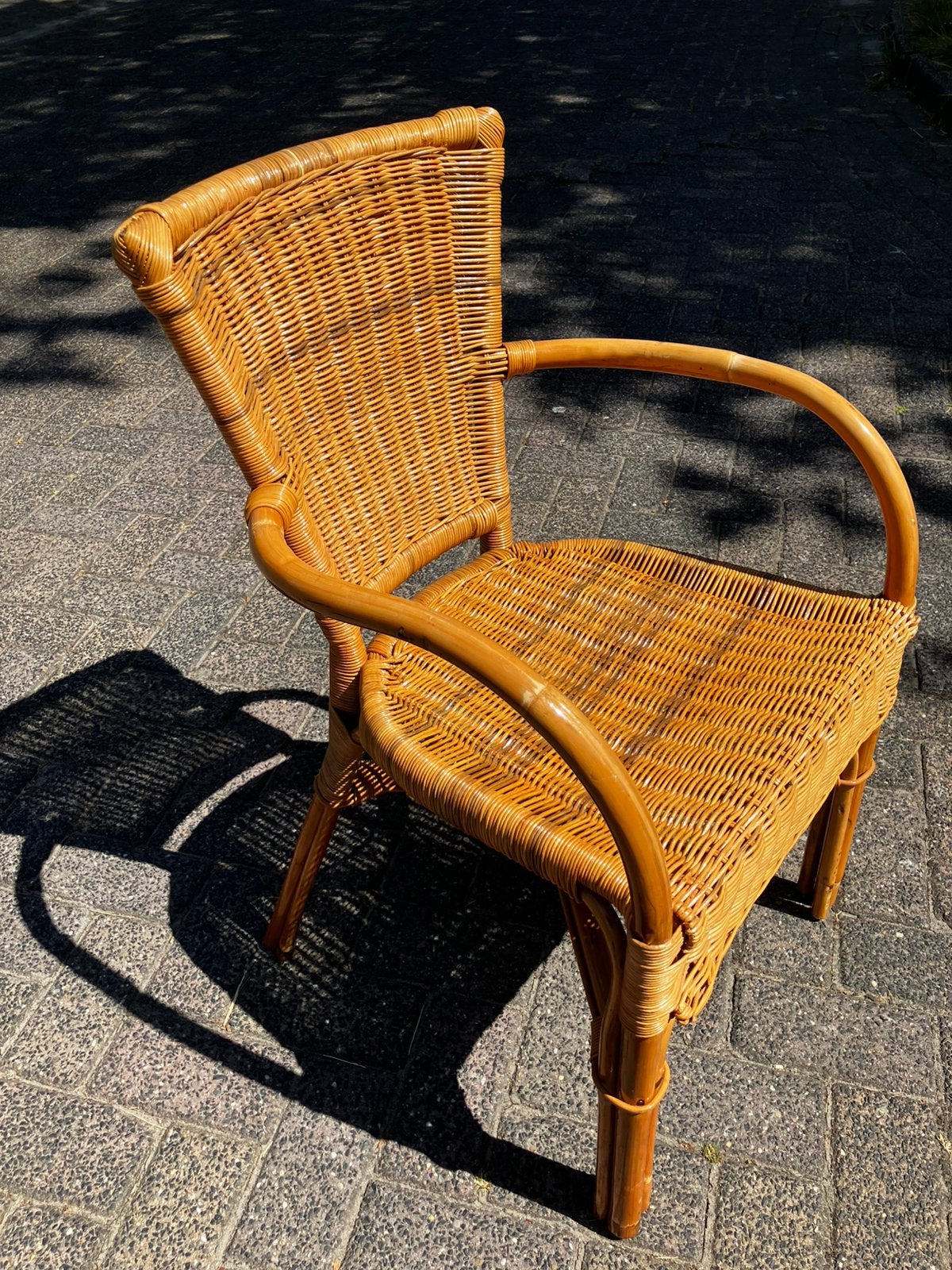 mooie Rotan / Rieten stoel, Ophalen, Overige kleuren, Riet of Rotan, Zo goed als nieuw