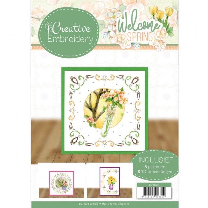 Creative Embroidery 23 Welcome Spring Jeanine's Art CB10023, Hobby en Vrije tijd, ., Overige typen, Nieuw, Ophalen of Verzenden