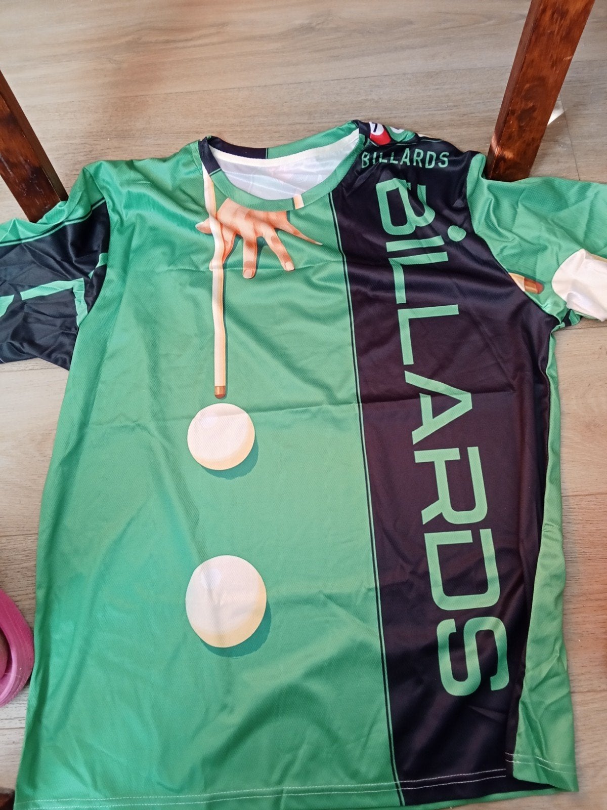 Biljart shirt heren - XXL - Zo goed als nieuw, Ophalen of Verzenden, Zo goed als nieuw, Overige maten, Groen