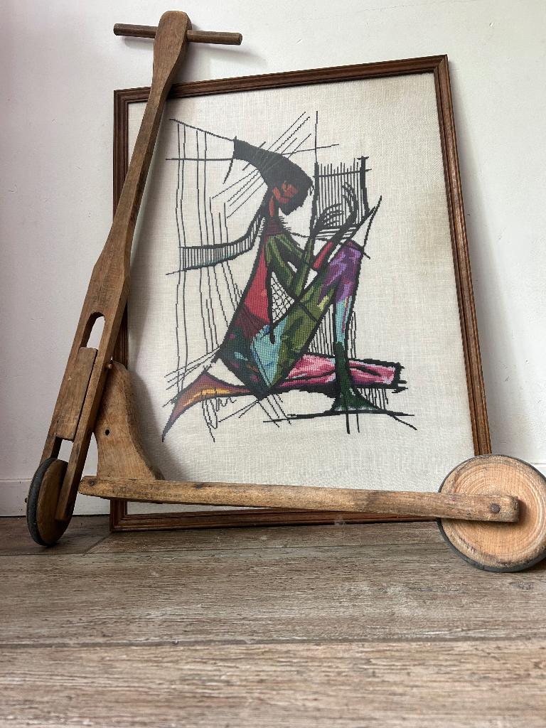 Vintage houten step, Ophalen