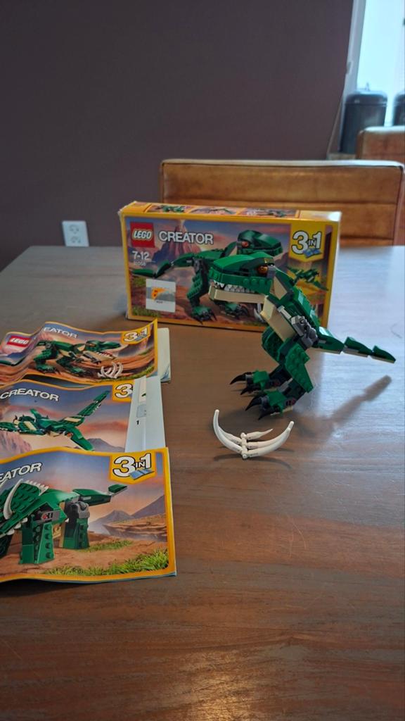 LEGO Creator 31058 3-in-1 Dinosaurus set, Compleet, Gebruikt, Lego, Ophalen of Verzenden