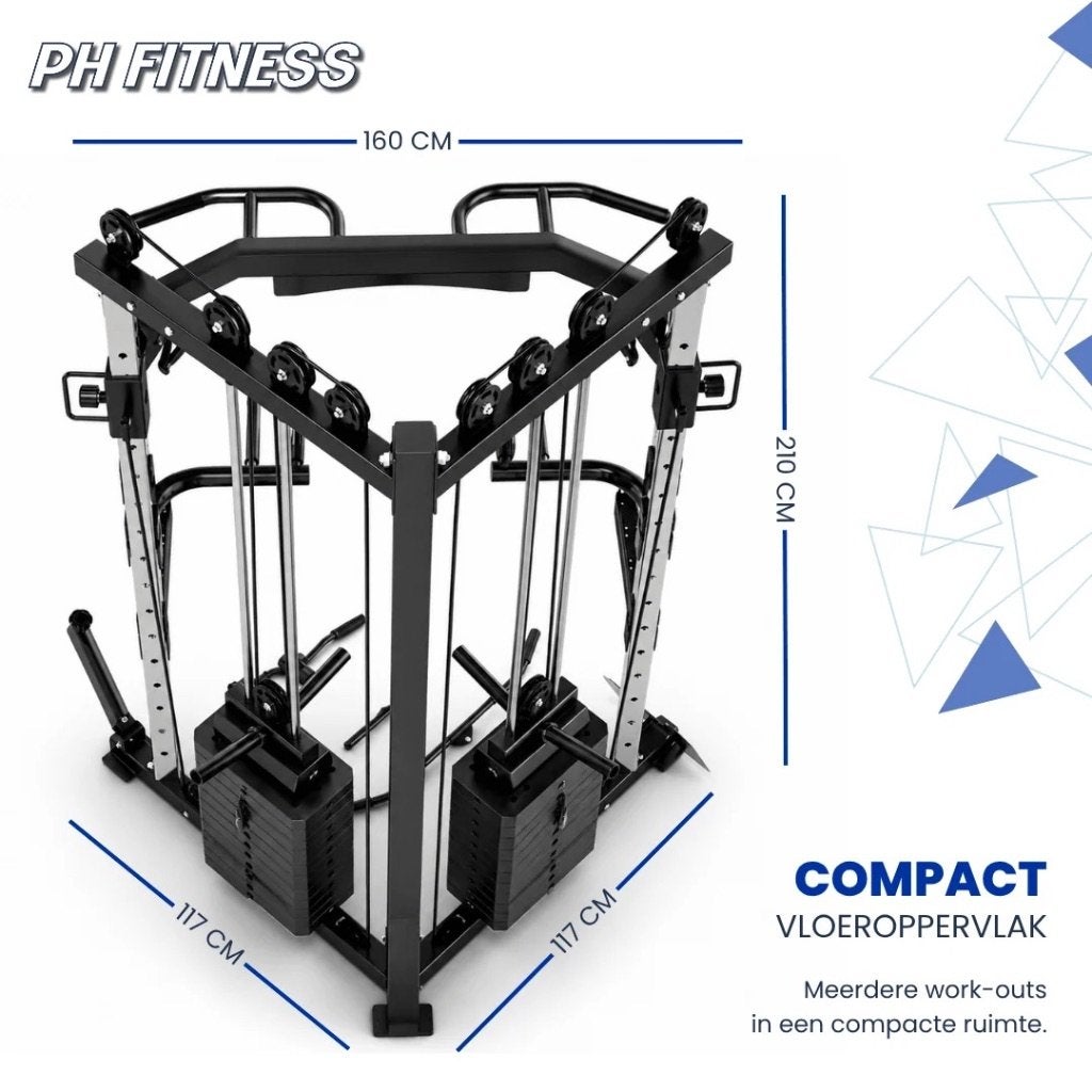 Cable Crossover 160KG –Krachtstation Fitness – €395, Overige materialen, Krachtstation, Benen, PH Fitness