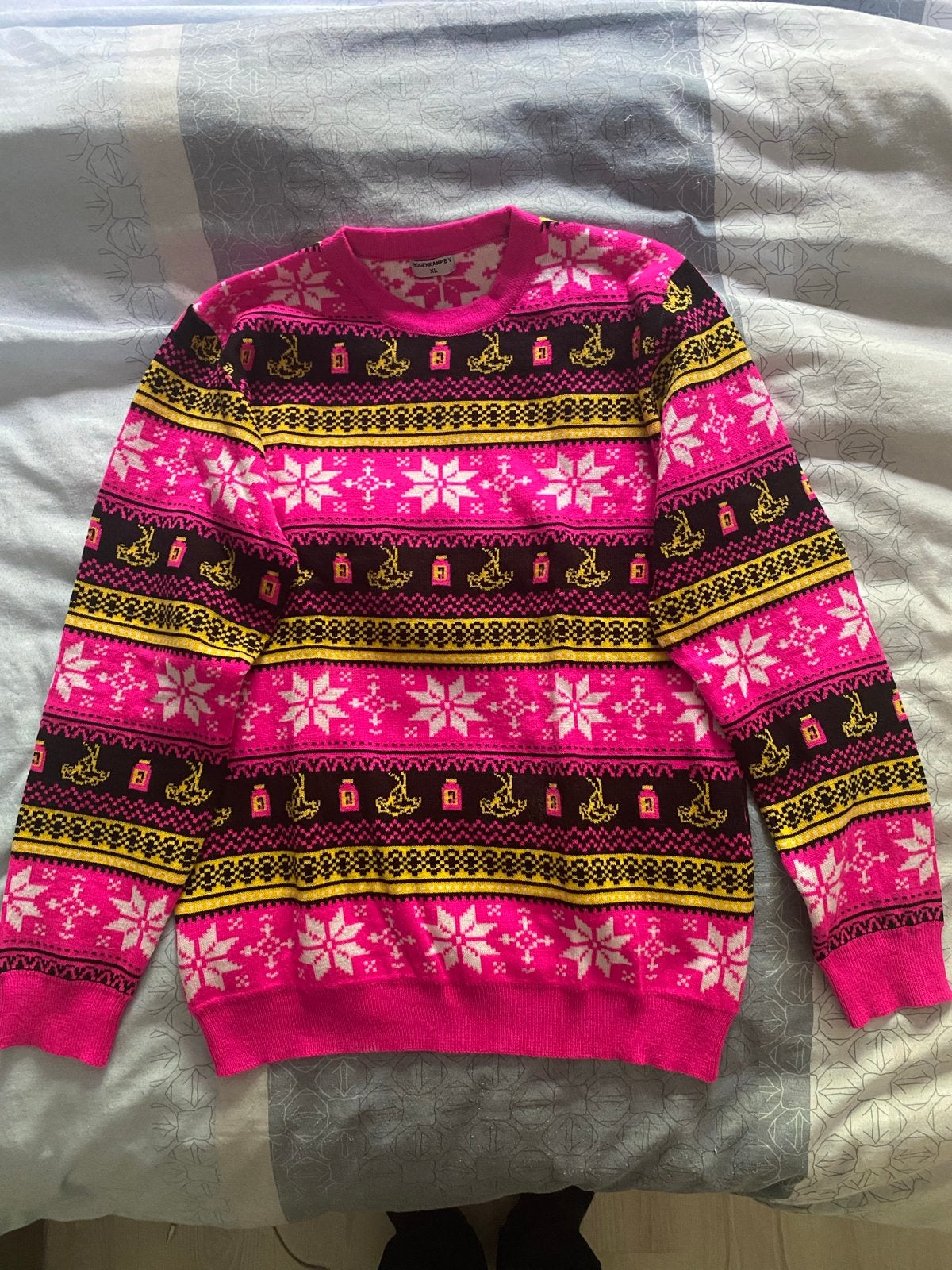 Flügel Kersttrui - Als nieuw - xl, Ophalen of Verzenden, Zo goed als nieuw, Maat 46/48 (XL) of groter, Roze