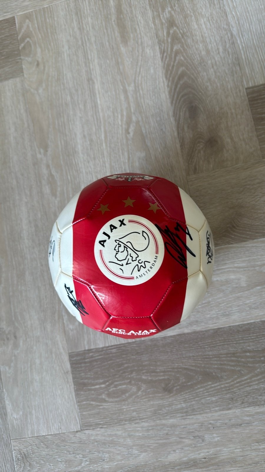 Ajax Selectiebal Seizoen 21/22 gesigneerd, Ophalen, Zo goed als nieuw, Bal
