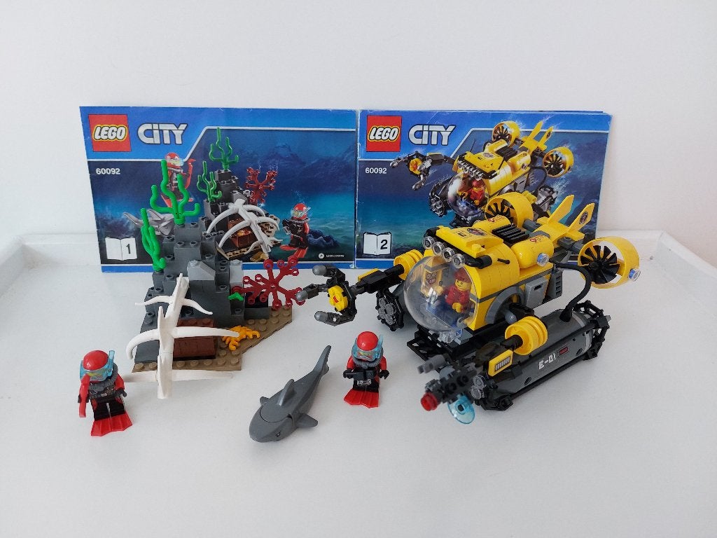 Lego City 60092 Deep Sea Submarine / Diepzee onderzeeër, City, Gebruikte blokjes met nopjes, Lego, Ophalen of Verzenden
