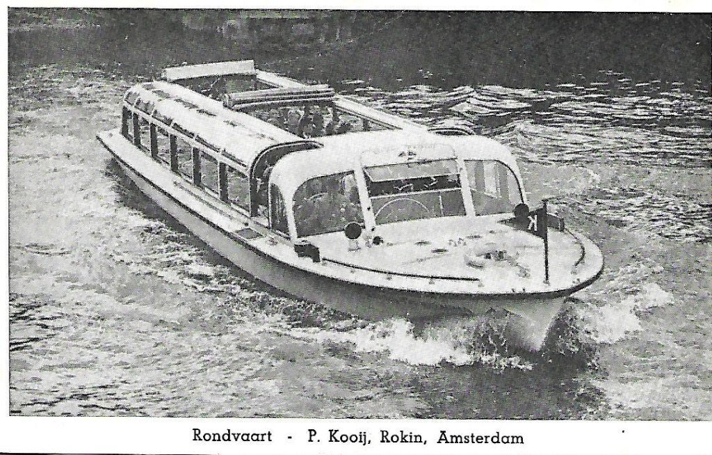 Amsterdam- -Rondvaart, P.Kooij, Rokin., Verzenden, 1960 tot 1980, Ongelopen, Noord-Holland