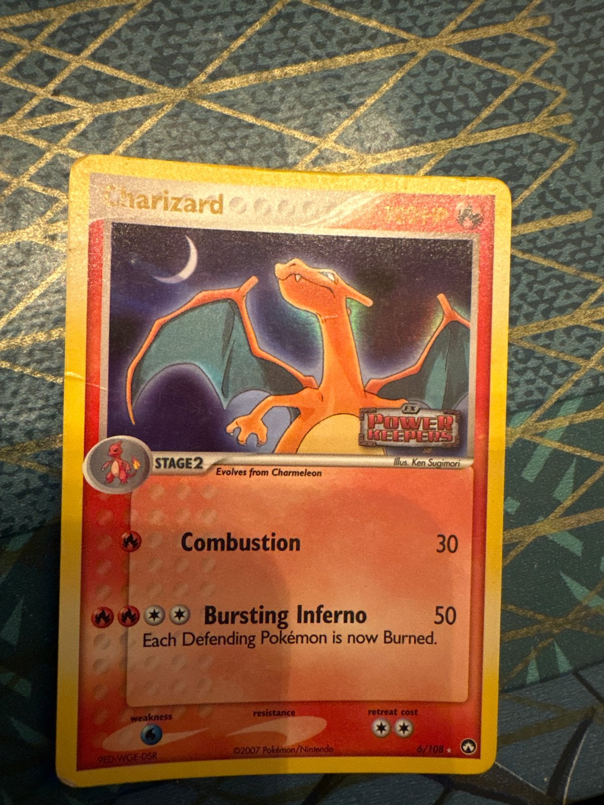 Charizard Pokémon Kaart - Power Keepers 6/108 (2007), Hobby en Vrije tijd, Ophalen of Verzenden, Gebruikt, Losse kaart, Foil
