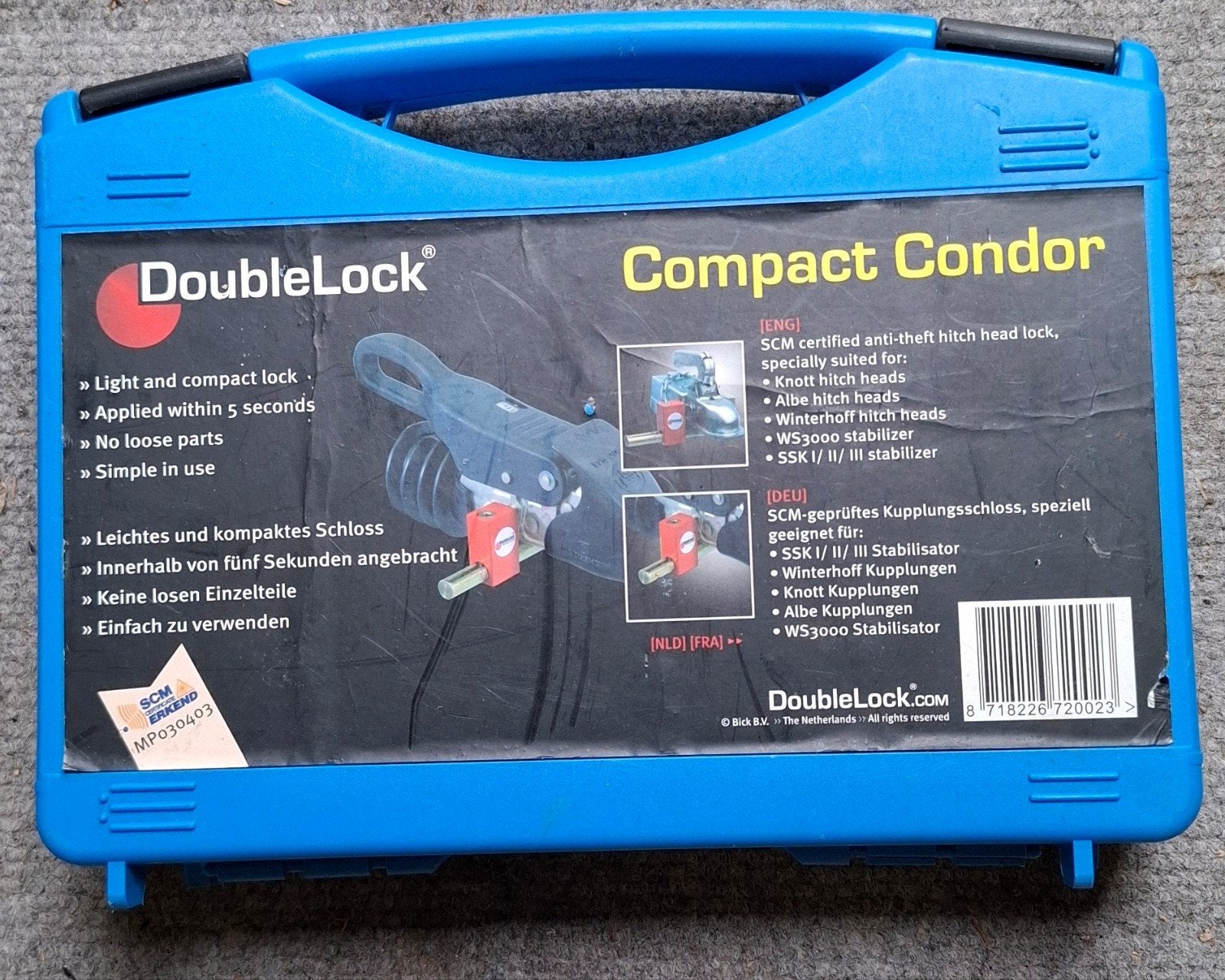 Disselslot double lock anti diefstal., Ophalen of Verzenden, Gebruikt