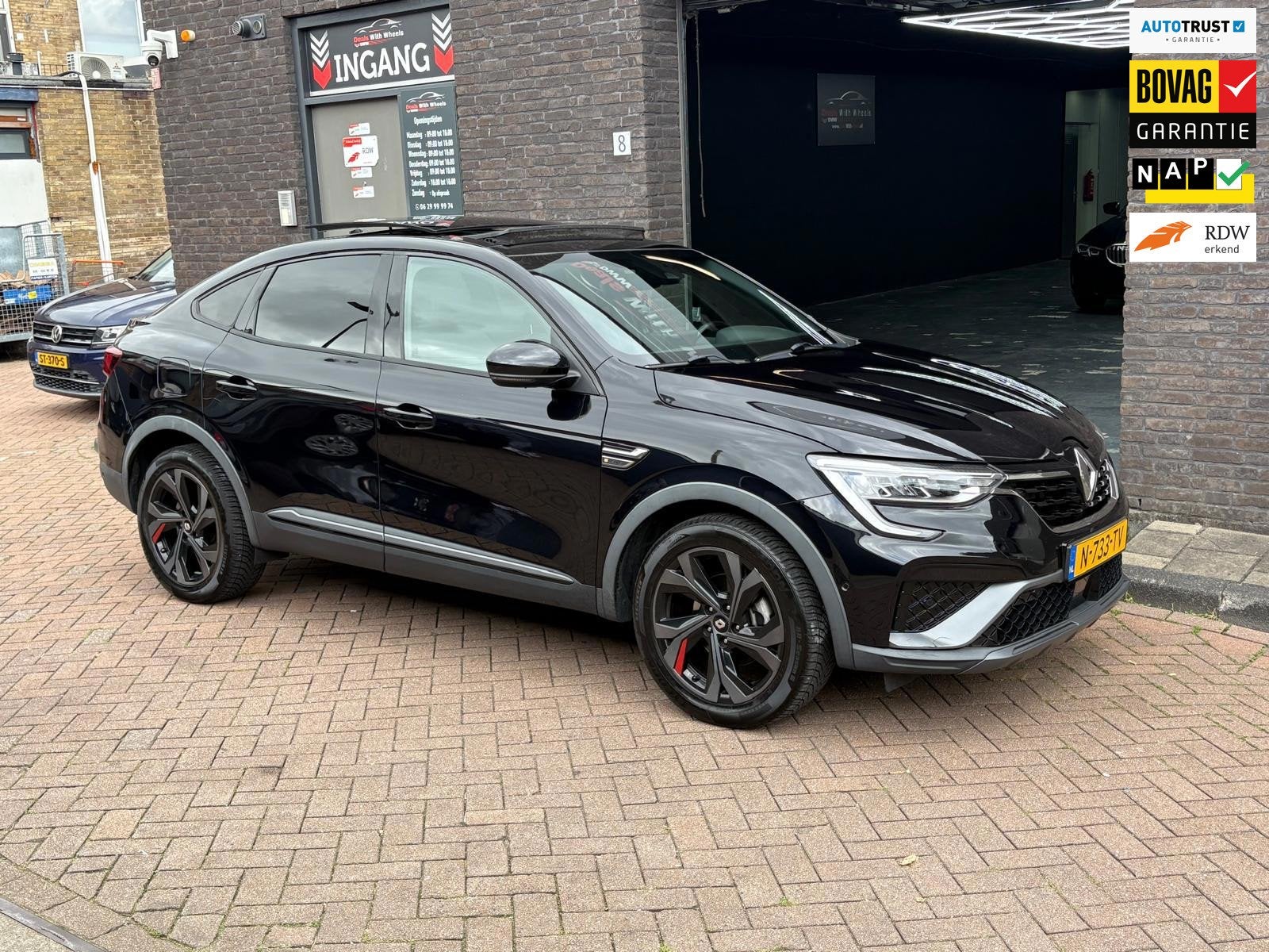 Renault Arkana 1.6 E-Tech Hybrid 145 R.S. Line, Auto's, Gebruikt, 4 cilinders, Zwart, 760 kg