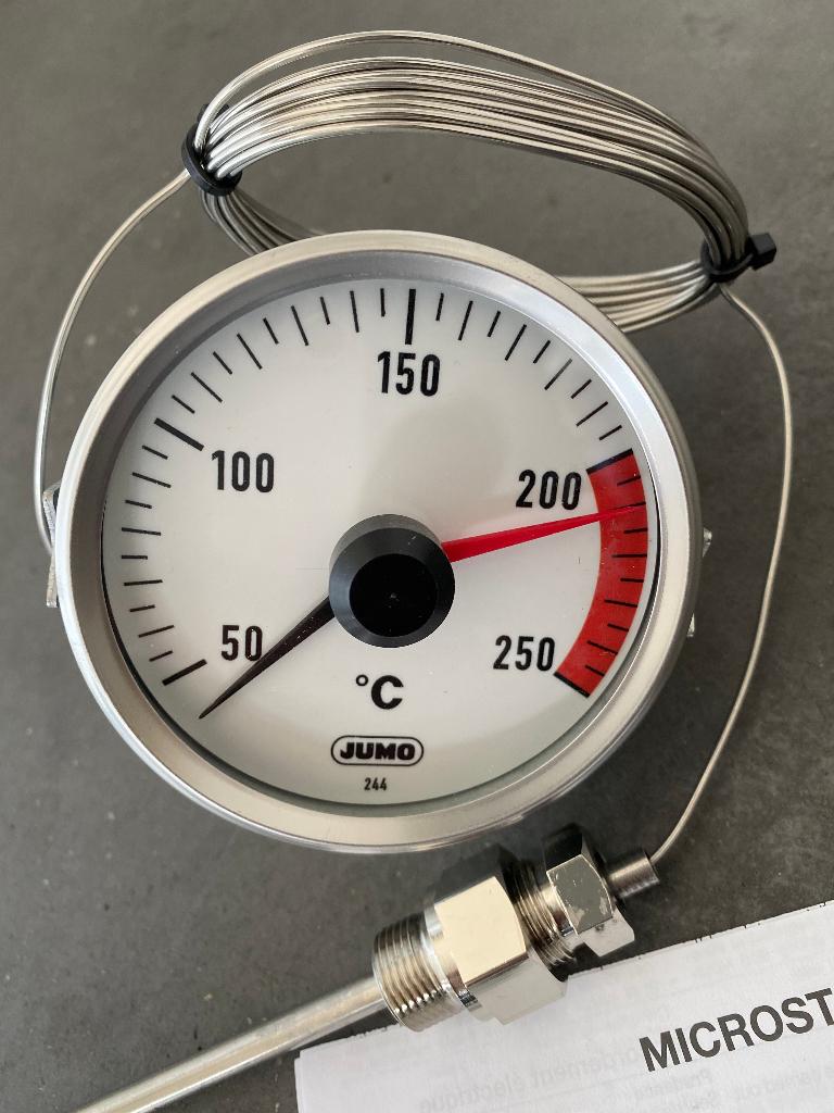 Temperatuurklok Ø80mm - frituur bakwand / Smitto visbak oven, Jumo, Nieuw, Ophalen of Verzenden, Rijnkade 18 Weesp
