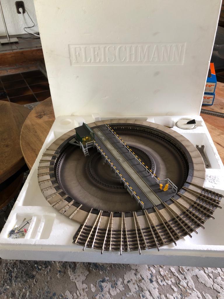 Fleischmann HO 6151 Draaischijf - Profi-rails, Hobby en Vrije tijd, Modeltreinen | H0, Ophalen, Gelijkstroom, Fleischmann, Rails