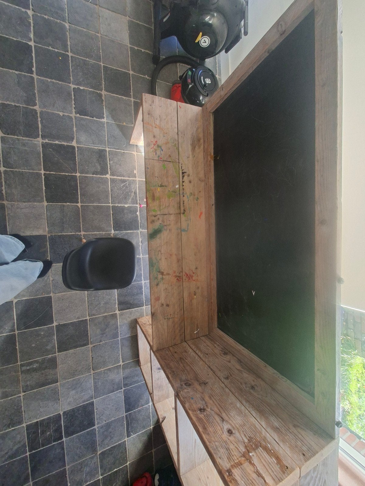 knutselbureau en opbergruimte. Steigerhout., Ophalen, Opbergruimte, Gebruikt, Hout