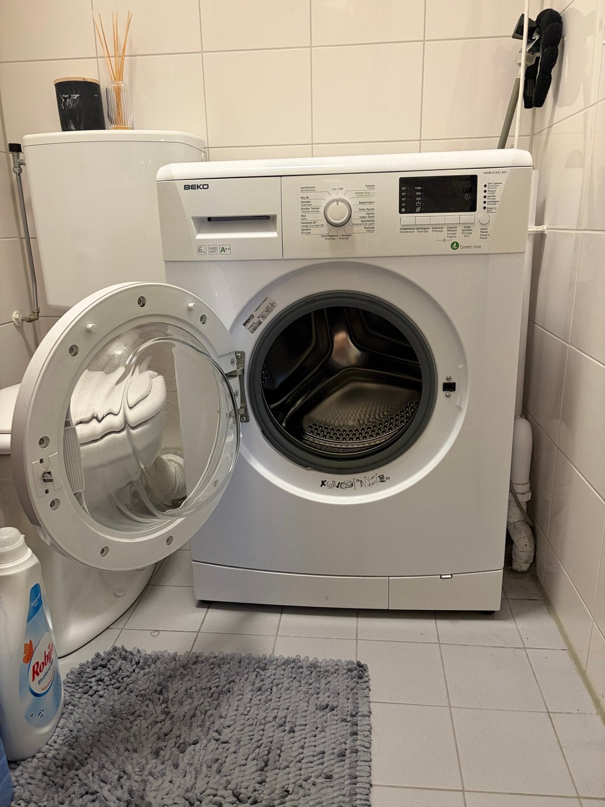 Beko WMB 61432 MU Wasmachine - 6 kg, 1400 toeren, Ophalen, 1200 tot 1600 toeren, Gebruikt, 4 tot 6 kg